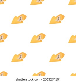 Patrón de cookies de fortuna textura de fondo transparente repetición de papel tapiz vector geométrico