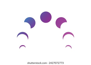 Diseño de pegatinas de elementos planos de Fortune