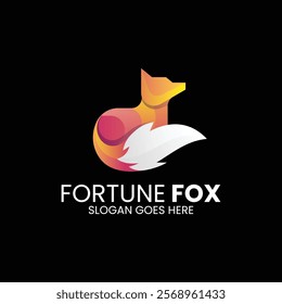 Fortune Fox Gradient Colorful Logo