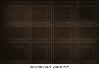 Fortune Gold brown pattern. Linear geometric Art deco bricks. 20s retro style. Luxury seamless pattern. Packaging or menu design.Vector. modern brown background 
