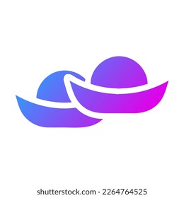fortune icon gradient purple style chinese new year illustration vector perfect. Icon sign from modern collection for web. Nice design perfect