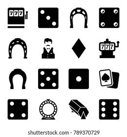 Fortune Icons Set 16 Editable Filled Stock Vector (Royalty Free ...