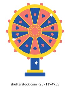 fortune lucky roulette isolated icon