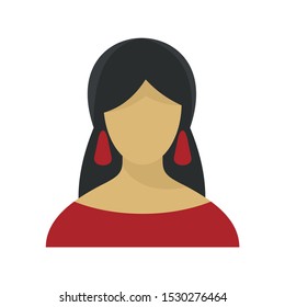 Fortune teller icon. Flat illustration of fortune teller vector icon for web design