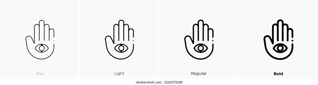 fortune teller icon. Linear style sign isolated on white background. Vector illustration.