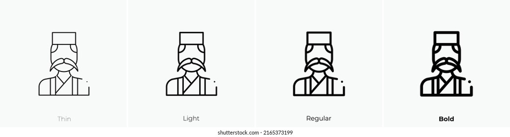 fortune teller icon. Linear style sign isolated on white background. Vector illustration.