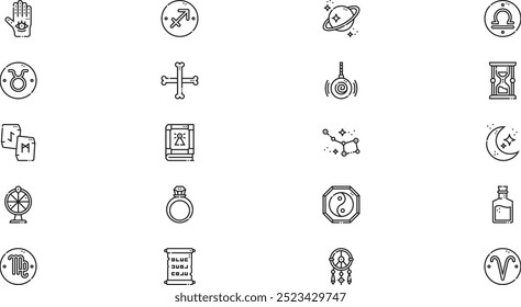 Fortune teller icons High-Quality Vector Icons Collection with Editable Stroke. Ideal for Professional and Creative Projects.