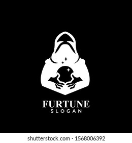 fortune teller logo icon design vector illustration
