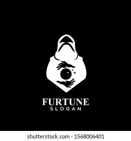 Fortune Teller Logo Icon Design Vector Illustration