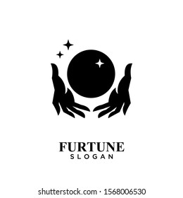 fortune teller logo icon design vector illustration