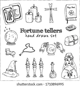 Doodles dibujados a mano Conjuntos de vectores