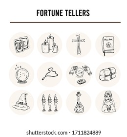 Doodles dibujados a mano Conjuntos de vectores
