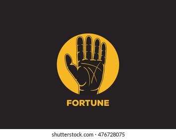 fortune telling logo vector icon design