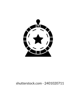 Fortune wheel  concept line icon. Simple element illustration. Fortune wheel  concept outline symbol design.