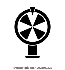 fortune wheel icon flat style