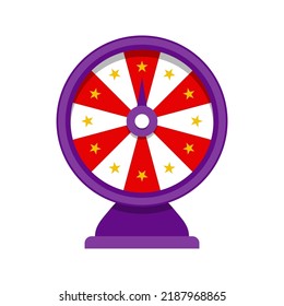 Fortune Wheel einzeln auf weißem Hintergrund