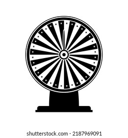 Rueda de fortuna aislada en fondo blanco