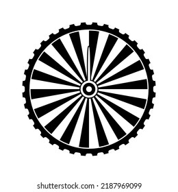 Fortune Wheel einzeln auf weißem Hintergrund