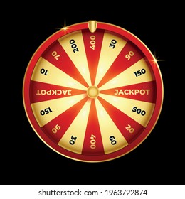Fortune wheel lottery luck element design Vector
