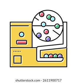fortune wheel lotto color icon vector. fortune wheel lotto sign. isolated symbol illustration