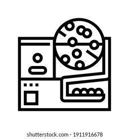 fortune wheel lotto line icon vector. fortune wheel lotto sign. isolated contour symbol black illustration