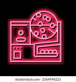 fortune wheel lotto neon light sign vector. fortune wheel lotto illustration