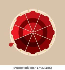 Fortune wheel lucky casino isolated vector