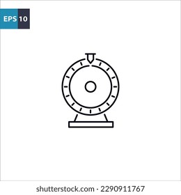 Fortune wheel outline icon Vector illustration