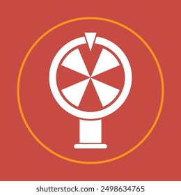 Fortune wheel trendy icon cute abstract beautiful vector illustration colorful artwork design