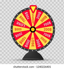 Fortune wheel vector background. Lucky roulette vector illustration EPS10