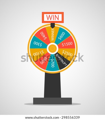 Fortune wheel, vector illustration. 