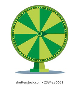 Fortune wheels flat icons set. Spin lucky wheel casino money game symbols. Wheel of fortune vector illustration of a flat. Empty Colorful wheel of fortune isolated from the background.