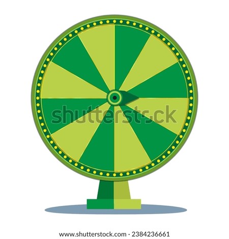 Fortune wheels flat icons set. Spin lucky wheel casino money game symbols. Wheel of fortune vector illustration of a flat. Empty Colorful wheel of fortune isolated from the background.