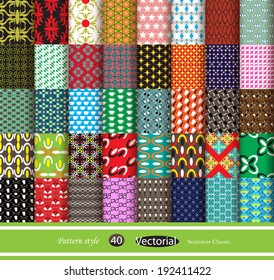 forty classic pattern. vector / illustration
