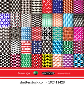forty classic pattern. vector / illustration