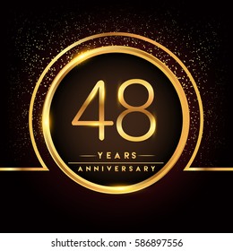 Eighteen Years Birthday Celebration Logotype 18th Stock Vector (Royalty ...