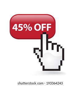 Forty Five Percent Off Button