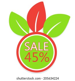Forty Five Percent Off Sale Icon