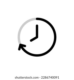 Recuento de reloj de cuarenta minutos Icono de vector simple