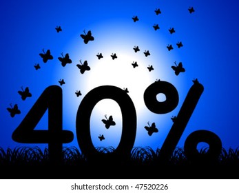 forty percent background