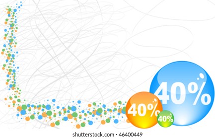 forty percent discount background