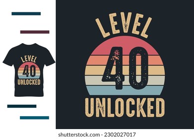 Forty years old t shirt design