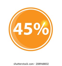 Forty-five percent, isolated 45%