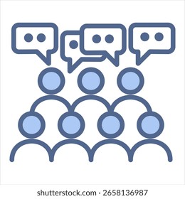 Foro de Ilustración vectorial Blue Icon