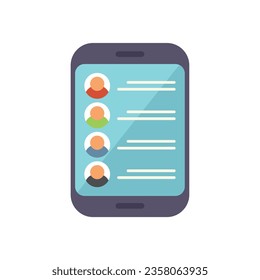 Forum call icon flat vector. Online business. Meeting conference isolated