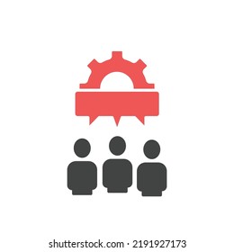 Forum discussion icons  symbol vector elements for infographic web