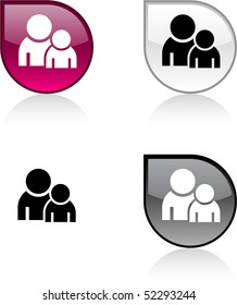 Forum glossy drop vibrant buttons.