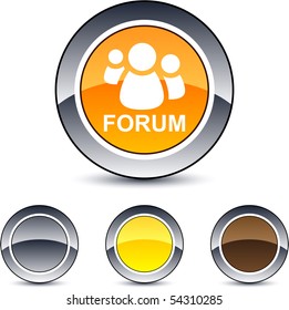 Forum glänzende runde Web-Buttons.