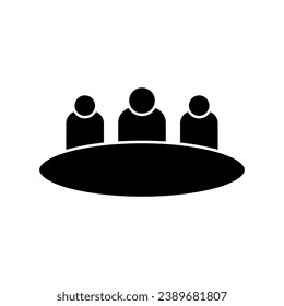 Icono de foro. Comunicación, Símbolo de coordinación - Vector.