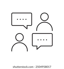 forum icon design, isolated on white background, vector illustration